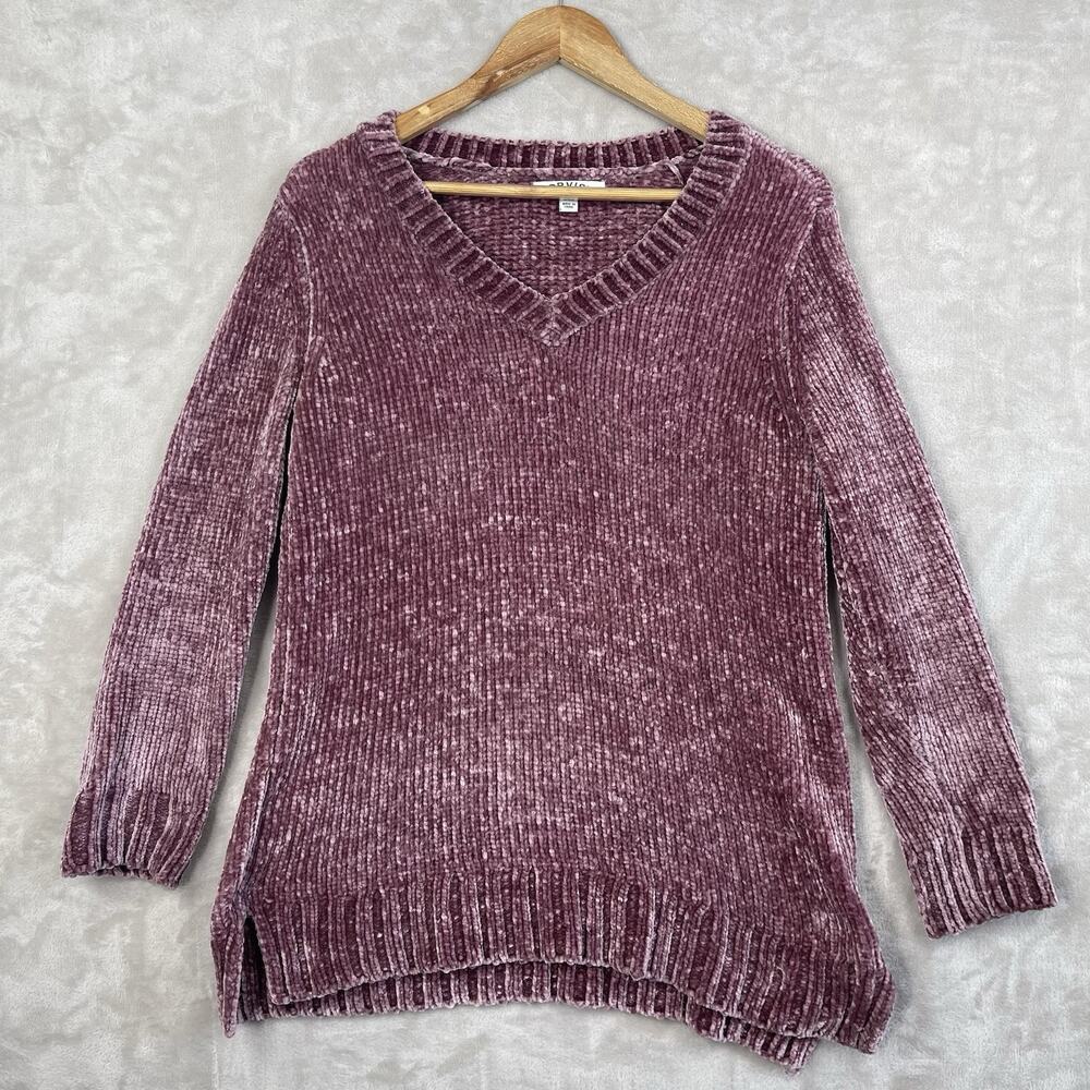 Orvis Chenille Sweater Women's Small V Neck Cozy Knit Plush 90s Style